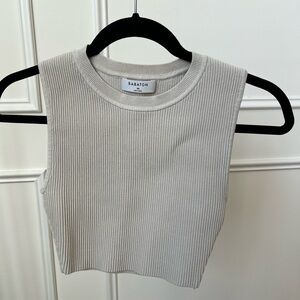 Aritzia Babaton Sculpt Knit Cropped Tank Top